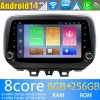 Hyundai Tucson Android 14 Autoradio Navigazione GPS Auto Stereo Lettore Multimediale con 8+256GB Bluetooth DAB DSP USB 4G WiFi Telecamere 360° CarPlay Android Auto - 9" Android 14.0 Autoradio con Navigatore GPS per Hyundai Tucson (2018-2020)