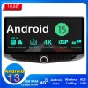 Toyota Avensis Android 13.0 Autoradio Lettore DVD con 10,88 Pollici IPS Touchscreen 8-Core 6GB+128GB Bluetooth Vivavoce RDS DAB DSP USB 4G LTE WiFi Wireless CarPlay - Android 13 Car Stereo Navigatore GPS Navigazione per Toyota Avensis (2008-2015)