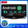 Fiat Bravo Android 13.0 Autoradio Lettore DVD con 10,88" IPS Display 6GB+128GB Bluetooth Vivavoce DAB DSP USB 4G WiFi Wireless CarPlay - Android 13 Car Stereo Navigatore GPS Navigazione per Fiat Bravo (Dal 2007)