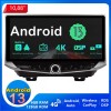 Jeep Wrangler Android 14.0 Autoradio Lettore DVD con 10,88 Pollici IPS Display 6GB+128GB Bluetooth Vivavoce DAB DSP USB 4G WiFi Wireless CarPlay - Android 13 Car Stereo Navigatore GPS Navigazione per Jeep Wrangler 4 JL (2018-2022)