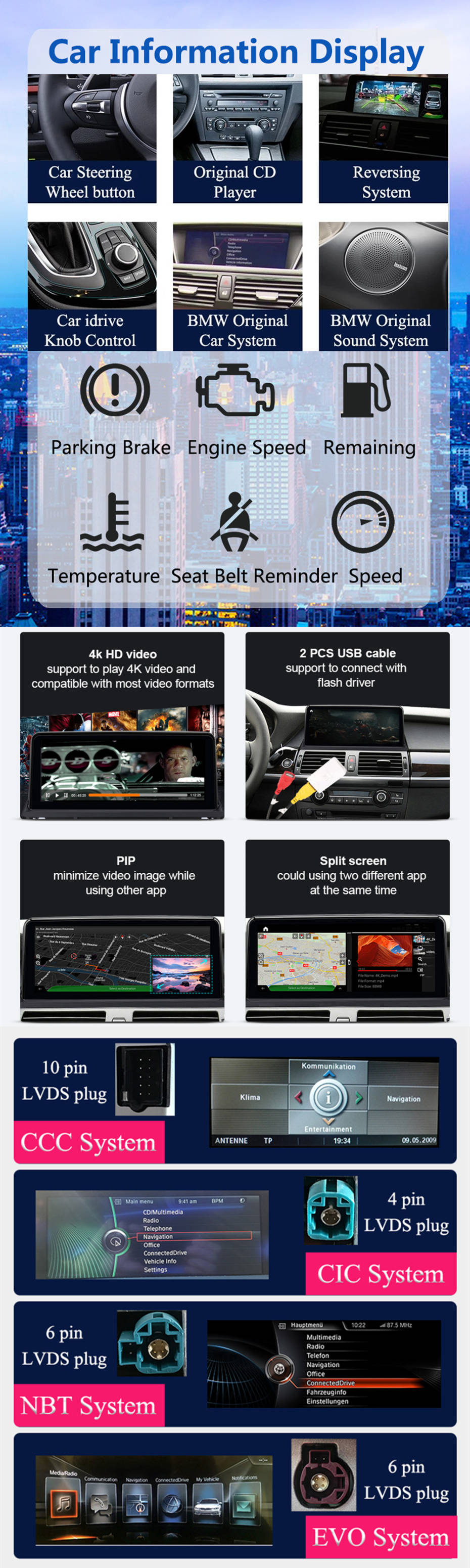 Autoradio Android 13.0 per BMW X5 F15-3