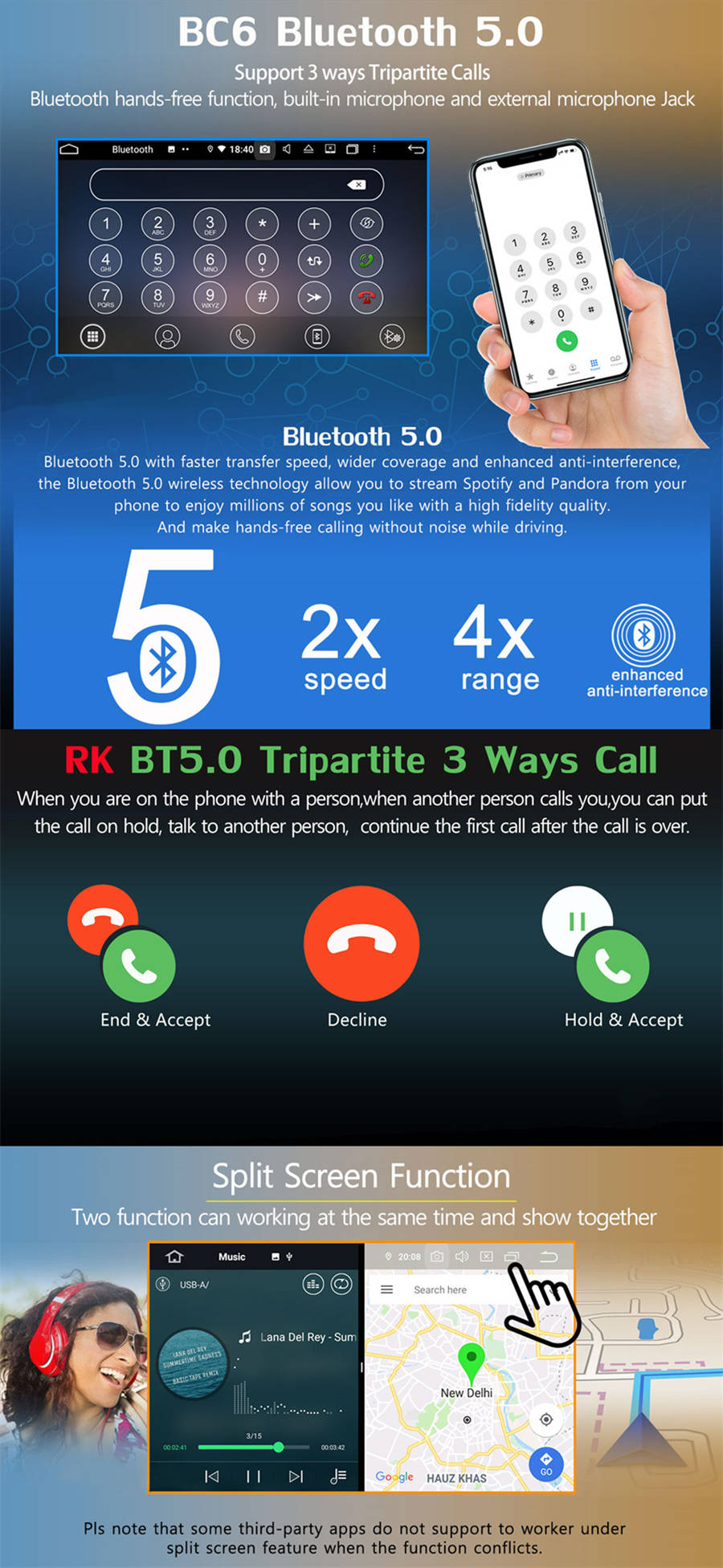 Autoradio Android 14.0 per Renault Megane II-5