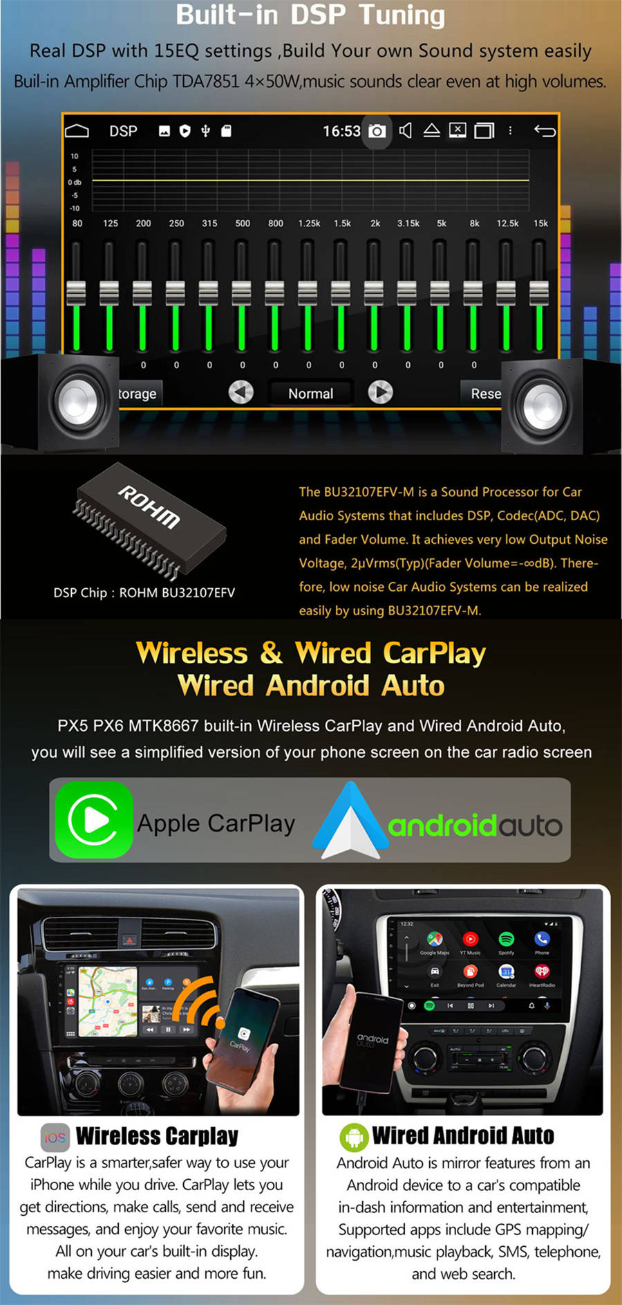 Autoradio Android 14.0 per Renault Megane II-6