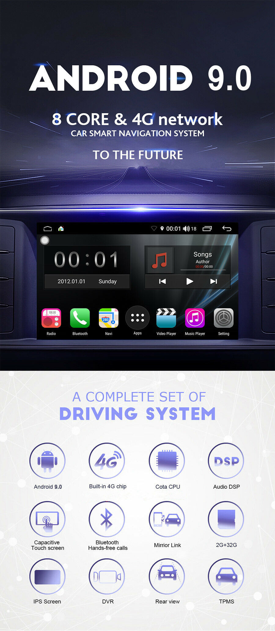 S300 Android 9.0 per Chrysler 300C (1996-2008)-2