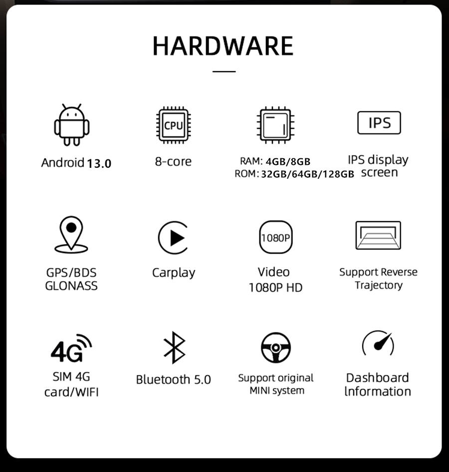 Autoradio Android 13.0 per Audi A4 B8-1