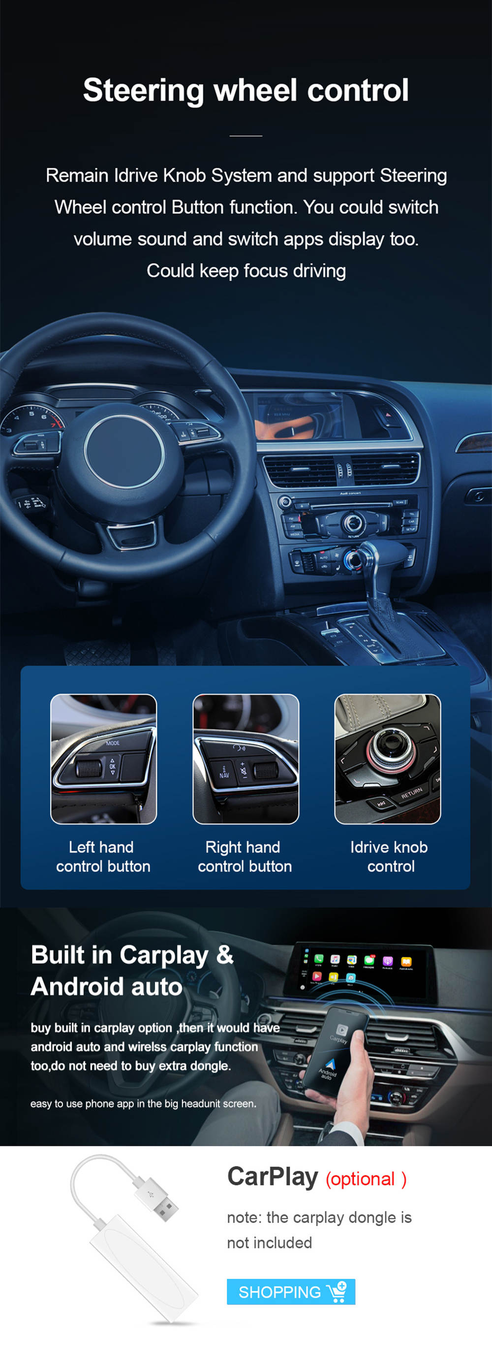 Android 12.0 Auto Stereo per Audi A6-2