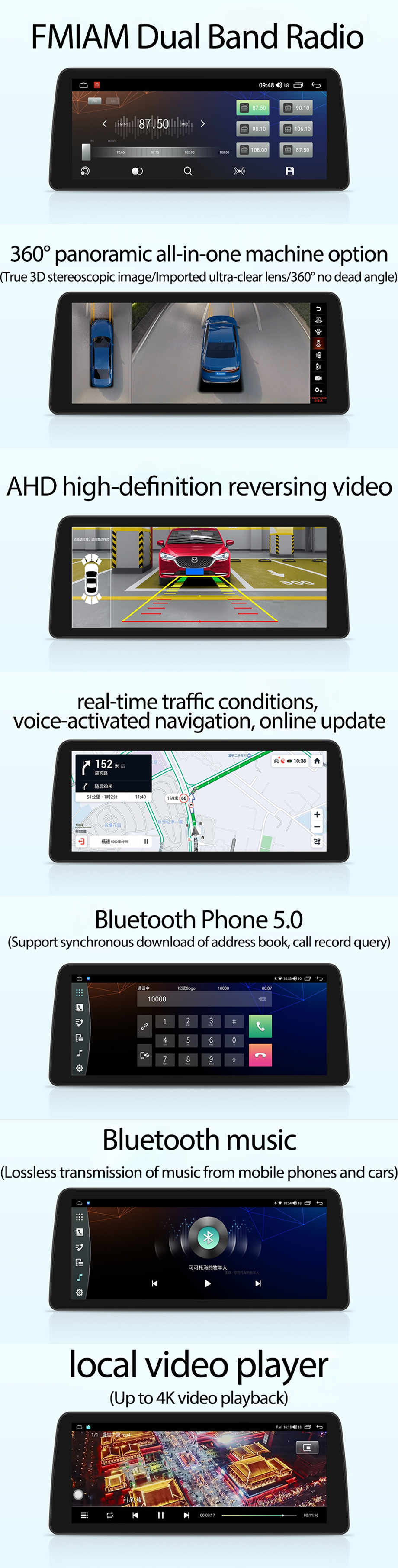 Android 13 Car Stereo Navigatore GPS Navigazione per Renault Kadjar-4