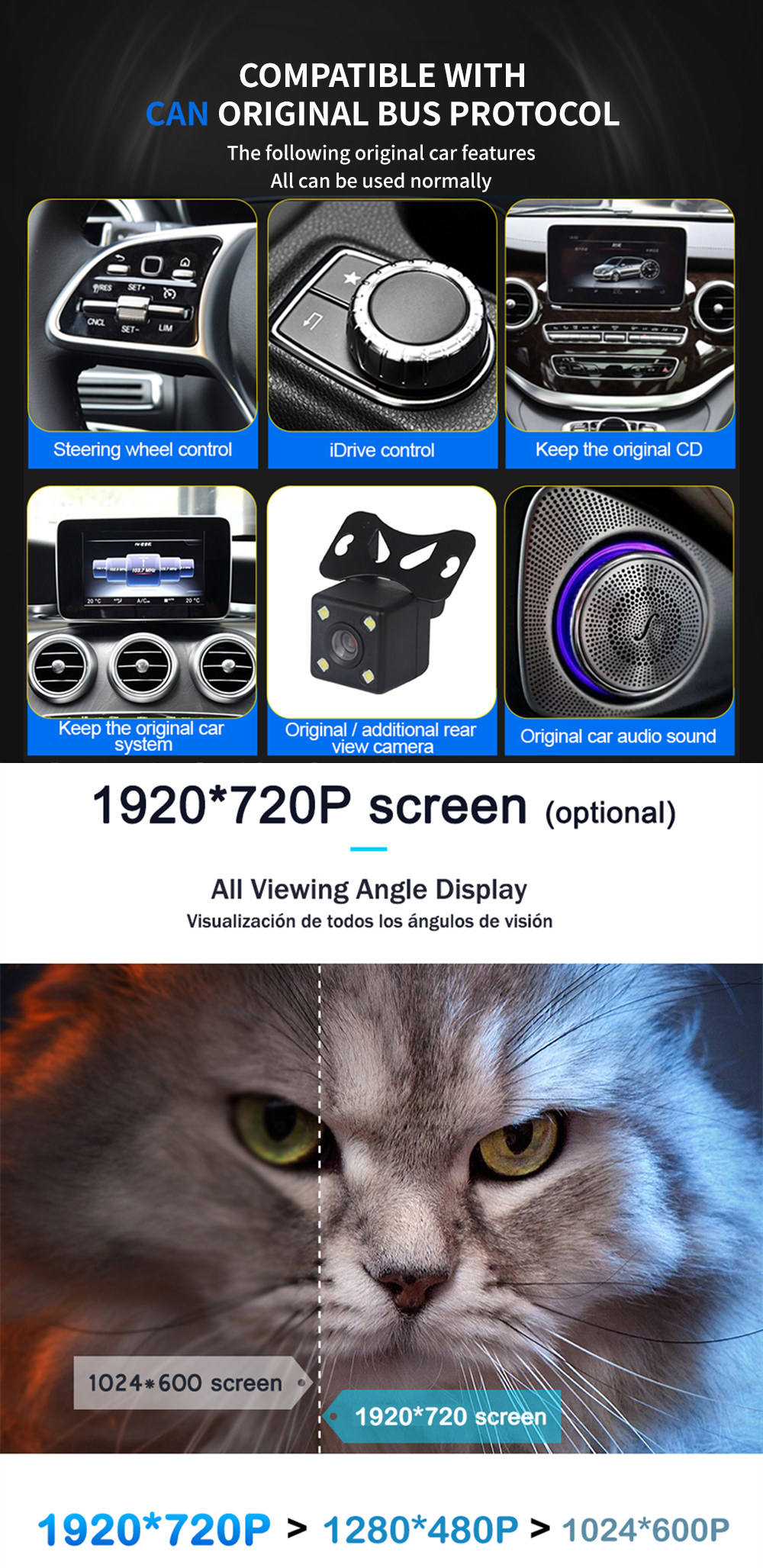 Android 12.0 Auto Stereo per Mercedes Classe E C207/A207-4