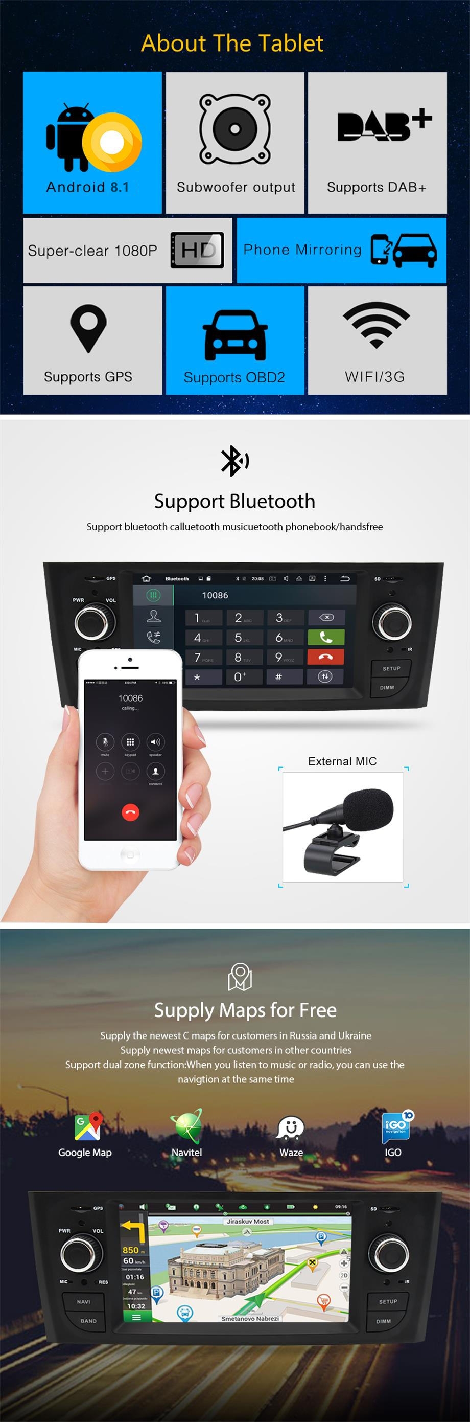 Android 8.1 per Opel Omega (2003-2013)-1